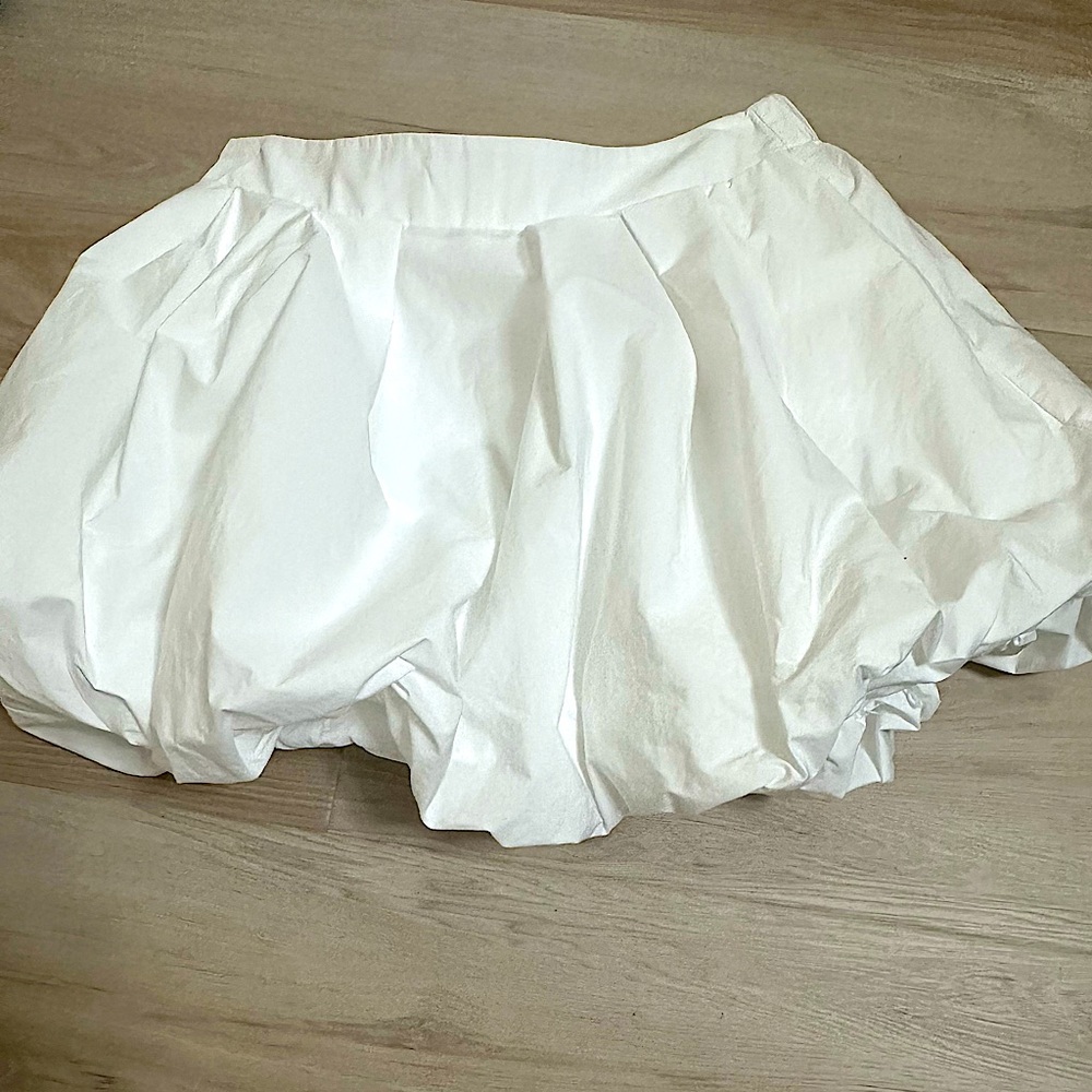Women’s Bubble Mini Skirt A New Day White- Medium